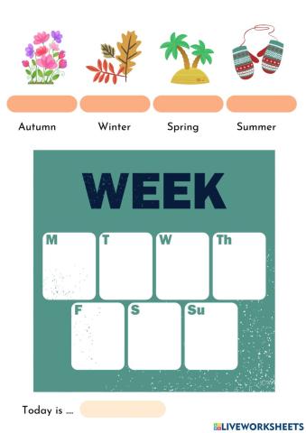 Seasons and days of the week
