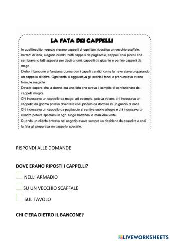 La fata dei cappelli