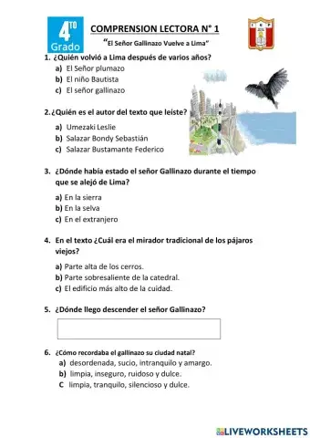 El gallinazo vuelve a Lima