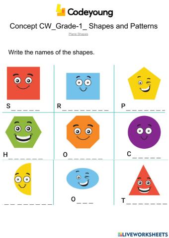 Plane Shapes-Concept CW