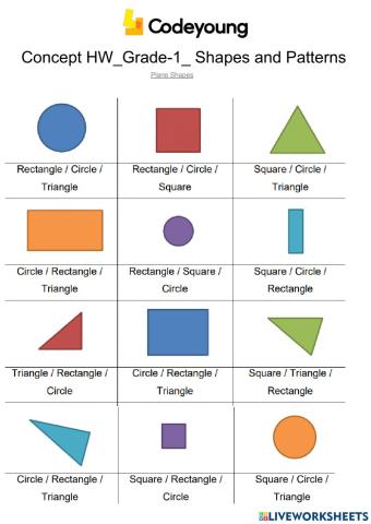 Plane Shapes-Concept HW