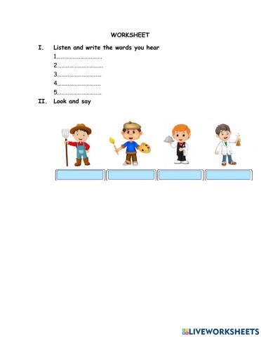 Listening and speaking