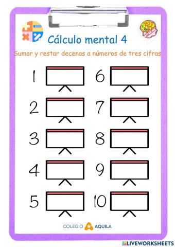 T1 Cálculo Mental 04