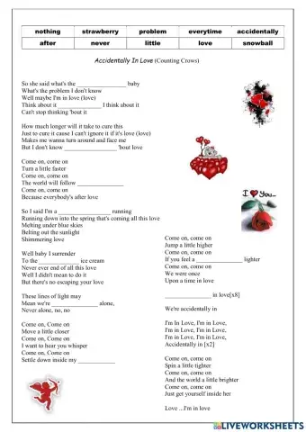 Song: Accidentally in love