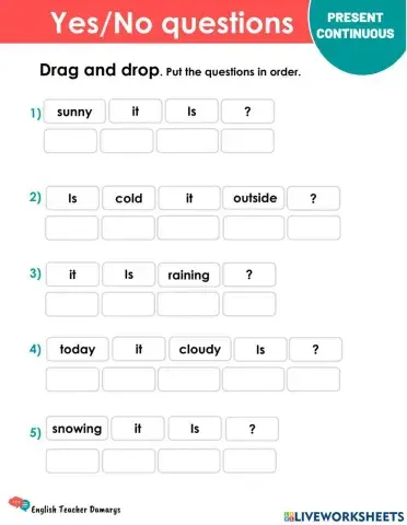 Yes No questions about the weather