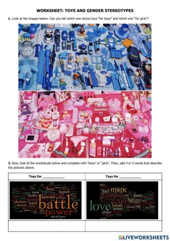 Toy and gender stereotypes