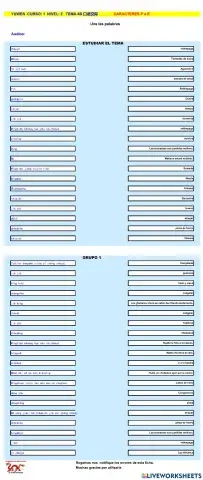 Chino mandarin primaria (YUWEN), TEMA 4B 口语交际-Unir pinyin con español