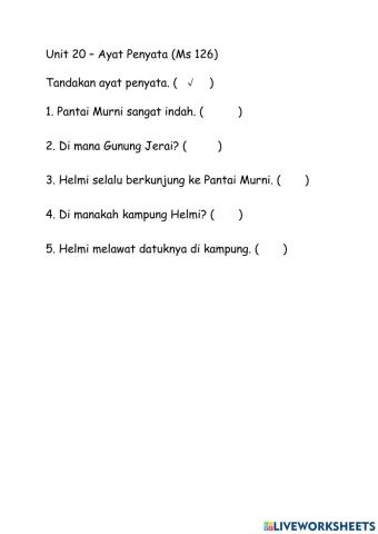 Thn 2 Unit 20 Ms 126