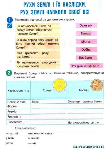 Місяць - природний супутник Землі