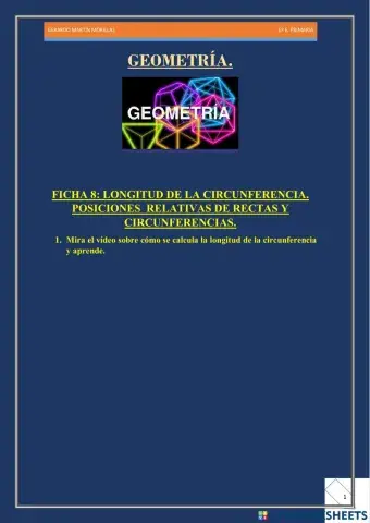 Geometría. Ficha 8. 6º.