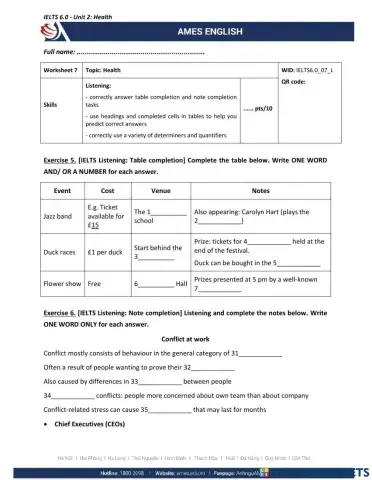 IELTS 6.0 - L7 - Listening