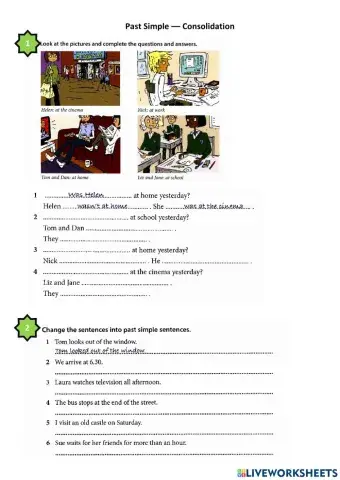 KET 5 - Past Simple Worksheet