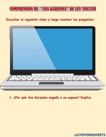 Comprensión de ANNA KARENINA