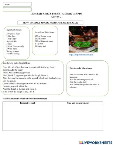 Procedure text for ix grade