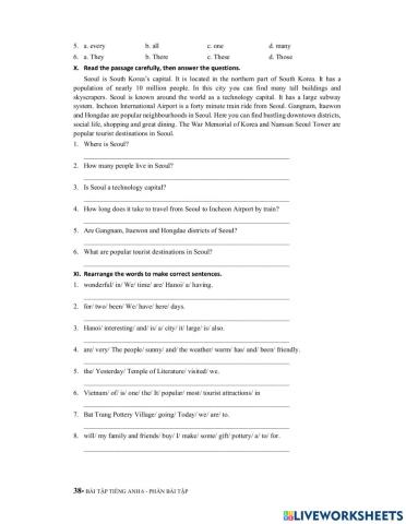 Reading and writing 6A3