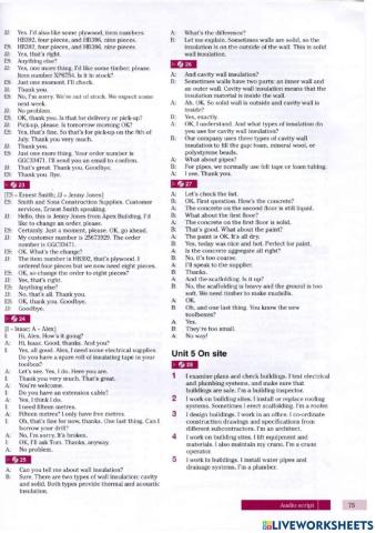 Script 23:28 English for construction 1