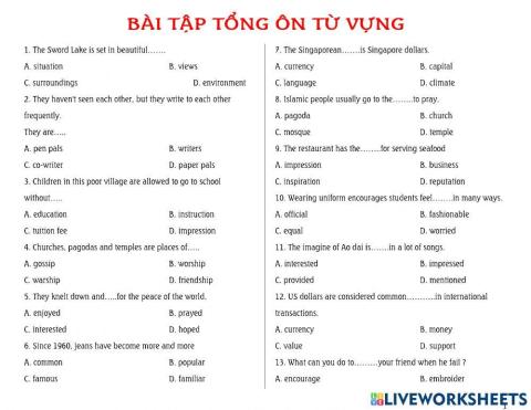 200CauTracNghiemTuVung-Part1