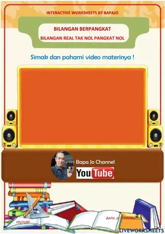 Bilangan real tak nol pangkat nol dan negatif