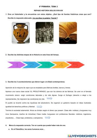 6º SOCIALES TEMA 3