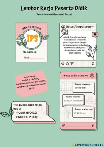 Transformasi geometri rotasi