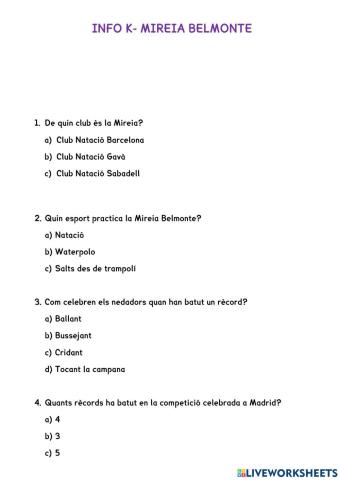 Info K Mireia Belmonte