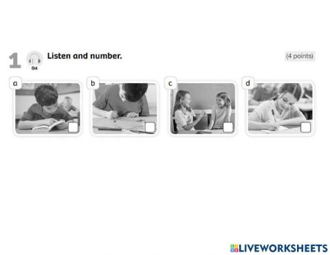 Instructions listening activity