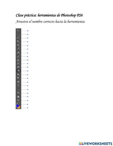 Barra de herramientas de Photoshop