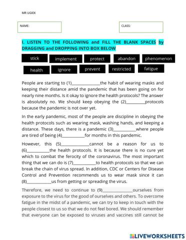 Annalytical exposition -monolog