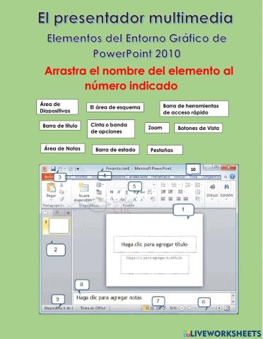 Entorno Gráfico de PowerPoint 2010