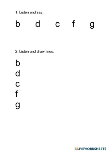 Phonics bcdgf