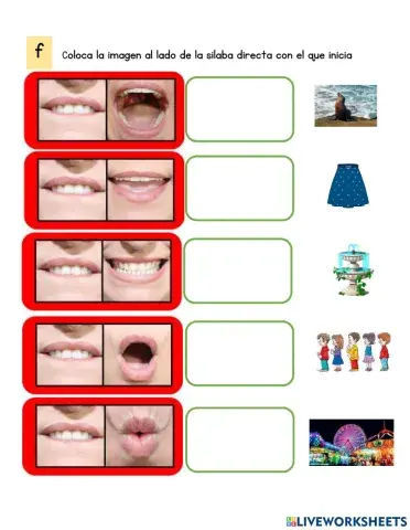 Silabas directas --F--