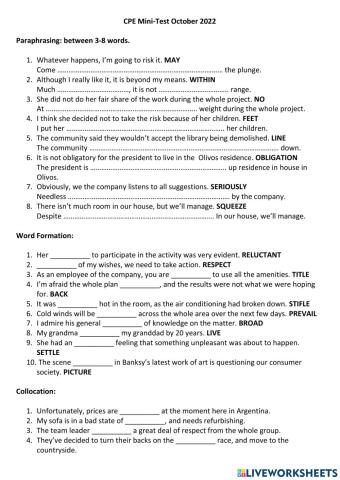 CPE Mini October 2022