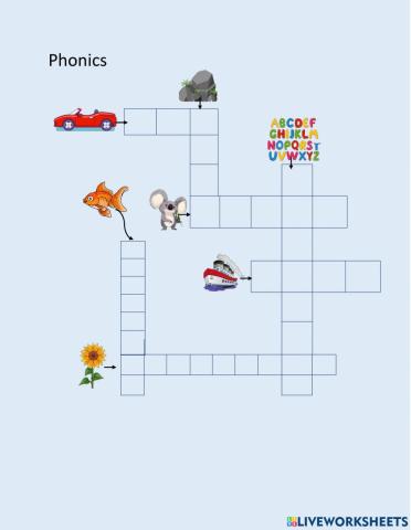 Phonics Crossword