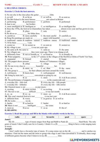 English 7 globa- unit 4 practice 3