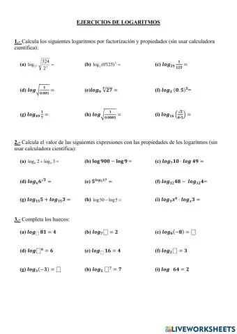Cálculo de logaritmos sin calculadora