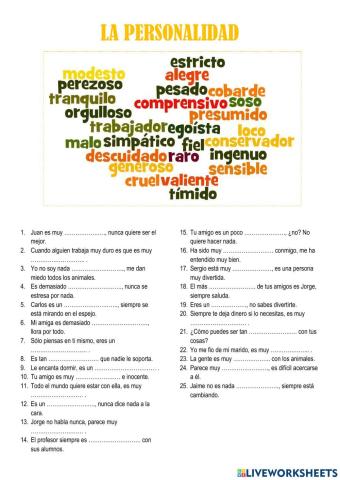 La personalidad