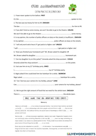 Paraphrasing and use of english