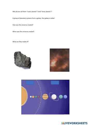 Universe questions