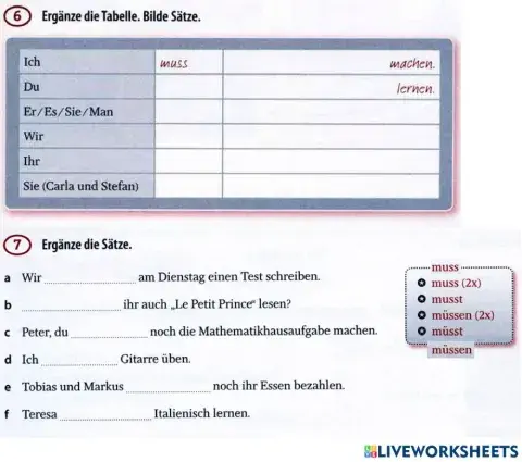 Müssen Konjugation