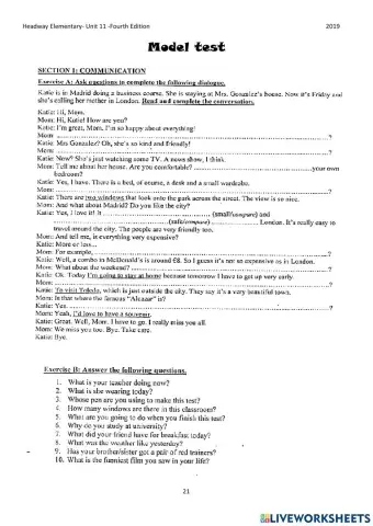 Practice test LEVEL 3