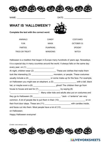 What's 'Halloween'?