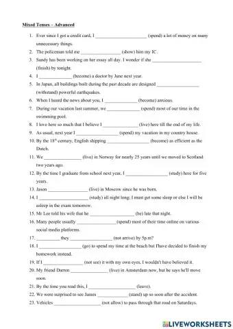 SM2 (Year End) Tenses