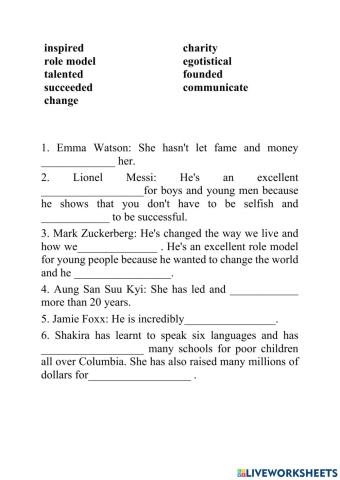 Drag and drop: Celebrities