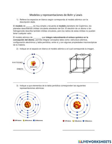 Modelos atomicos de lewis y bohr