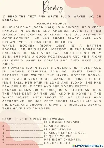 Reading comprehension a2