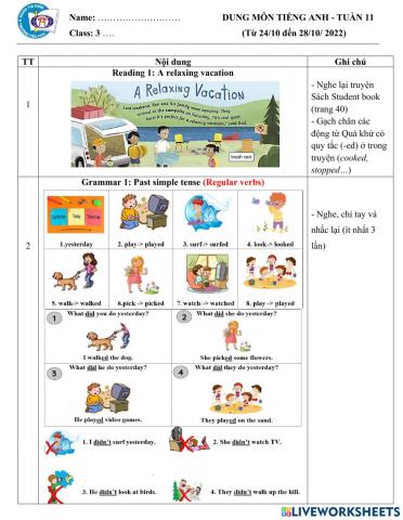 Nội dung học tuần 11