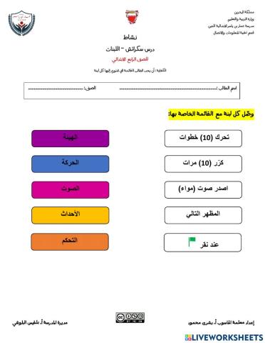 سكراتش - اللبنات