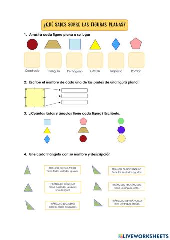 ¿Qué sabes sobre las figuras planas?