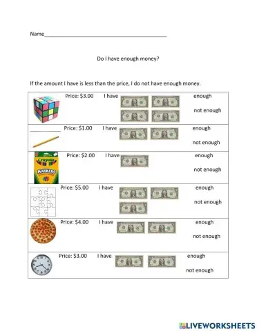 Do I have enough money ?