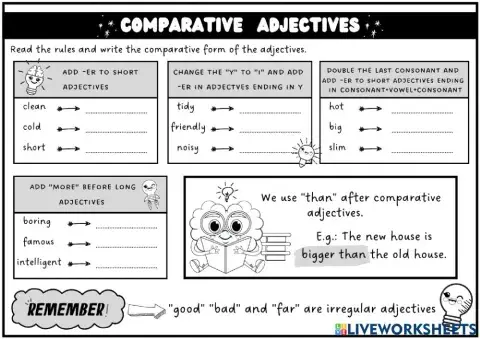 Comparative and superative